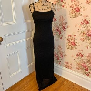 Formal Sparkly Black Dress- City Triangles